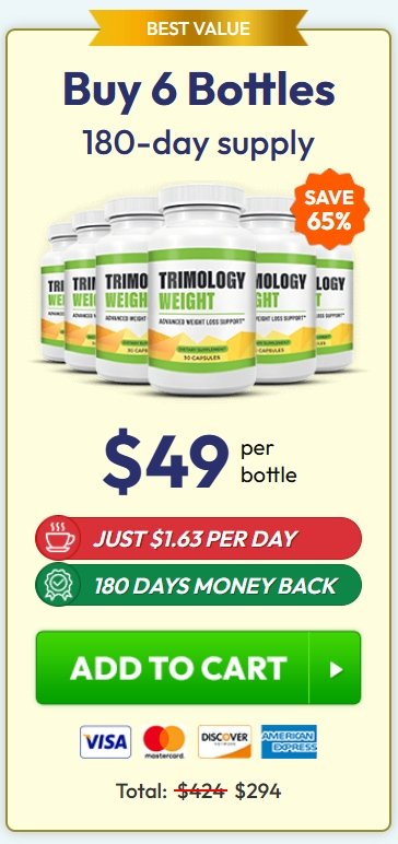 Trimology 6 bottles price